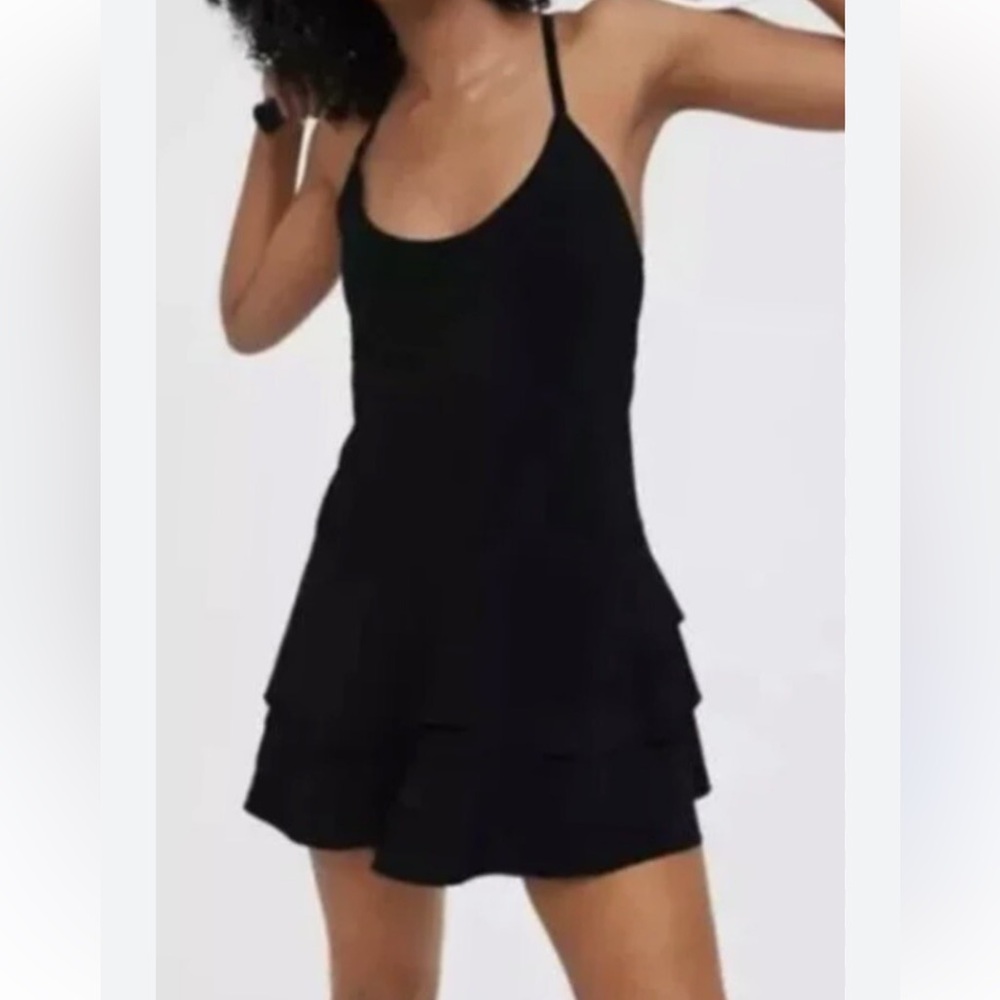 NWT offline Aerie Black tennis dress